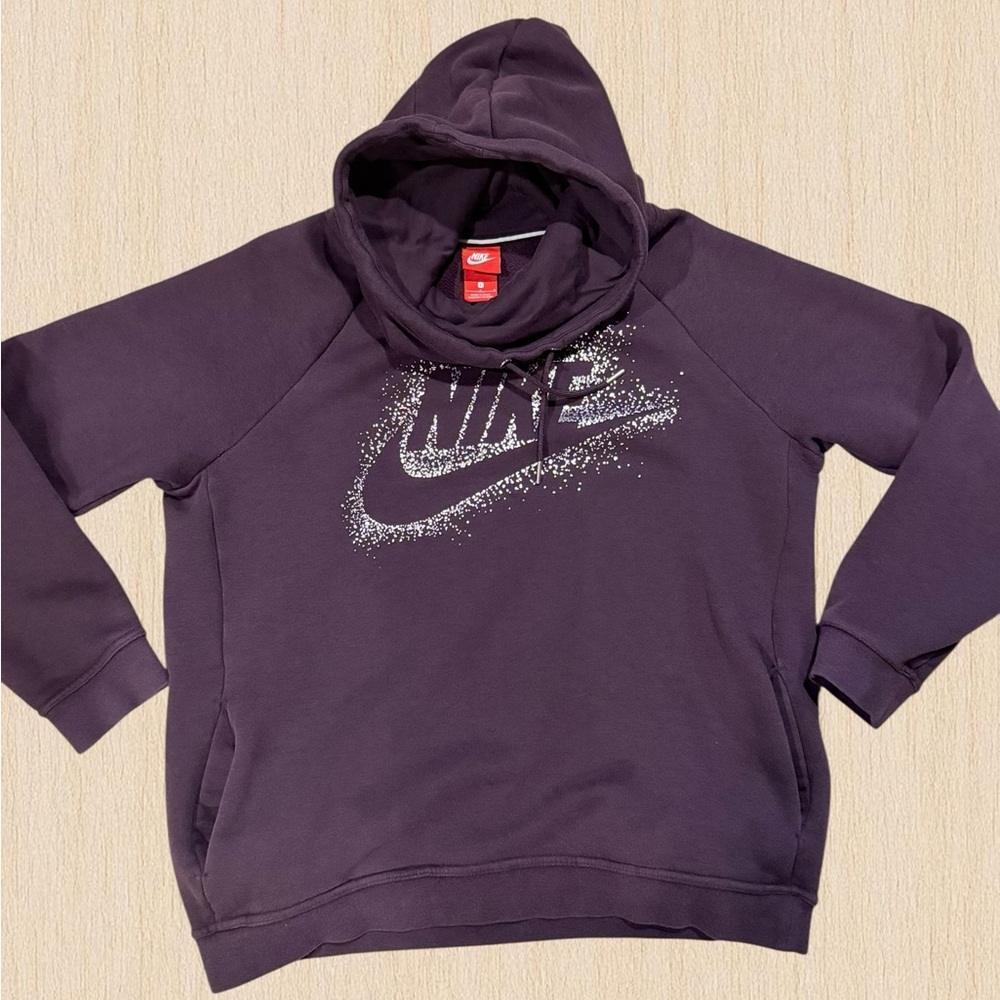 Nike Rally Metallic Funnel Neck Pullover Hoodie